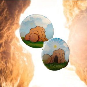 Jesus Empty Tomb Changing Picture Pin Easter